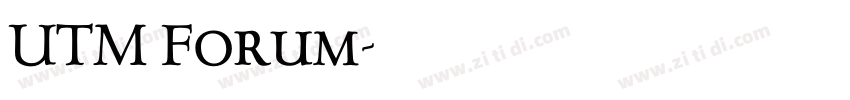 UTM Forum字体转换